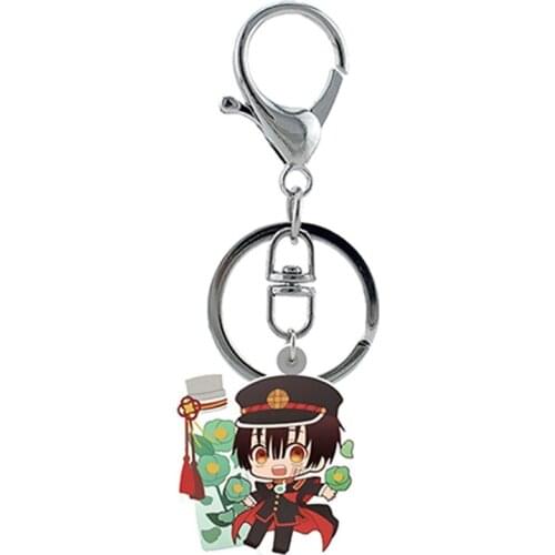 TAFREE Earthbound Boy Hanako Ningning Huazijun Acrylic Key Chain Anime Toilet-Bound Hanako-kun Key Rings Trendy Jewelry
