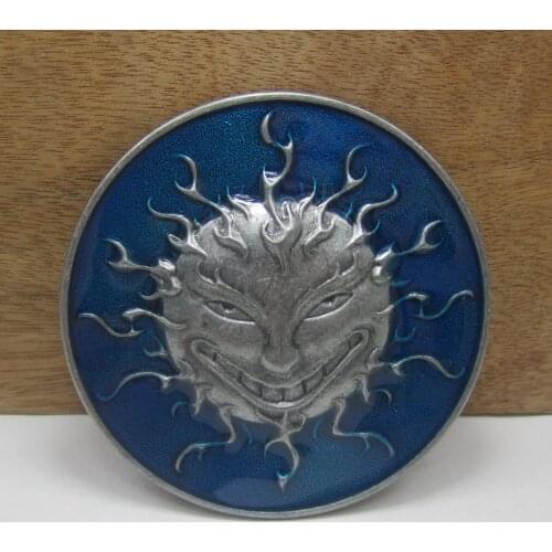 BuckleClub retro HORSE HEAD horse shoe western jeans gift belt buckle ANTIQUE BRASS FINISH for men FP-02049-4 drop shipping