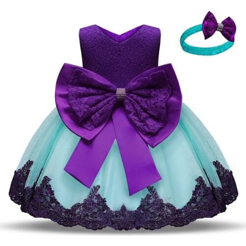 Infant Dress Christmas Baby Princess Party Dresses For Baby Girls Christening Dress 1 Year Birthday Dress Newborn Baby Clothes