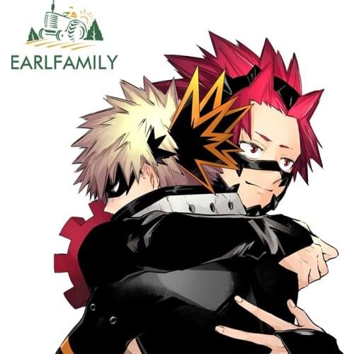 EARLFAMILY 13cm x 11.6cm Anime Car Sticker for Balck Clover Zora Ideale Decal Surfboard Bumper Trunk Waterproof Vinyl Car Wrap