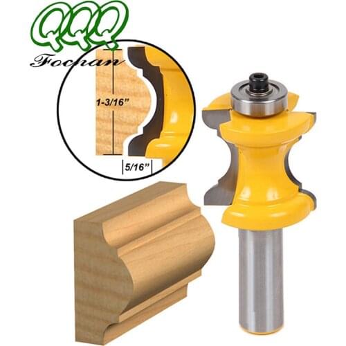 QQQ 1PCS 6/6.35/8/12/12.7Shank" Concave Radius Milling Cutters Convex Column Line Molding Router Bit Cutter for Wood Woodworking