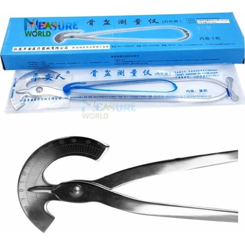 Collin Pelvimeter Surgical Caliper Obstetrical OB/Gyo Medical Instruments Sliver Pelvic Insider Diameter Measuring Instrument