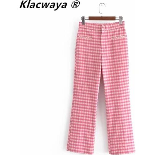 Klacwaya Women's Flared Trousers