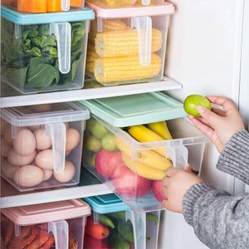 5L Kitchen New Storage Box Food Vegetable Storage Container PP fresh-keeping Storage Organizer Refrigerator Storage Box with Lid