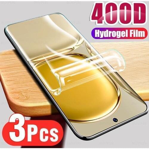 3Pcs Full Cover Soft Hydrogel Film For Huawei P50 Phone Screen Protection For Wuawei Huawai Huawey P 50 50P 6.5" 2021 Not Glass