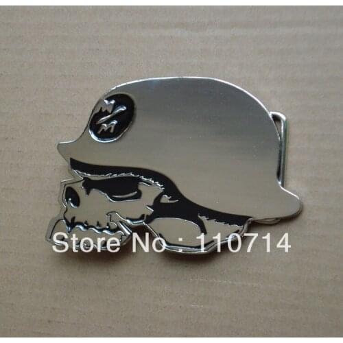 New Gold color skull belt buckle SW-B103 brand new condition free shipping