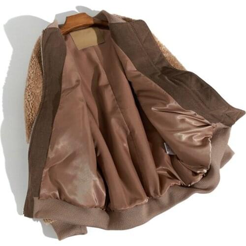 Coat Fur Real Female Real Sheep Shearling Fur Korean Jackets 2020 Autumn Winter Jacket Women 100% Wool Coats MY3565 s