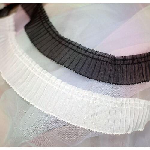 Pleated fold lace Trim Clothing Skirt Hem Lace Accessories Decorative Fabric
