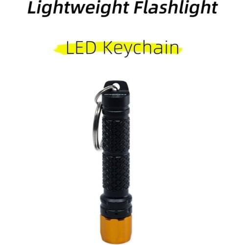 Munkees mini led flashlight for keys Portable and Lightweight led keychain with AAA Battery Hiking,Camping Illumination Tools