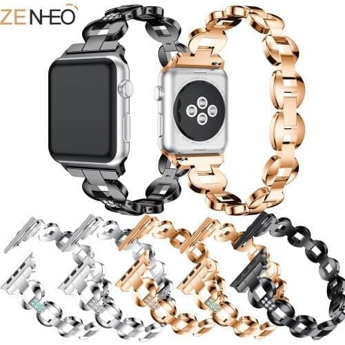 Stainless Steel Strap For Apple Watch 5 4 3 2 1 Band 38mm 42mm Bracelet Sport Band for iWatch series 5 4 3/2/1 40mm 44mm strap