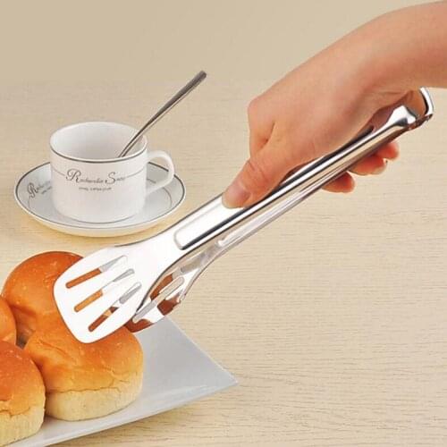 Food Tong Stainless Steel Kitchen Tongs Metal BBQ Salad Bread Spaghetti Serving Tongs Buffet Food Clamp Kitchen Cooking Utensils