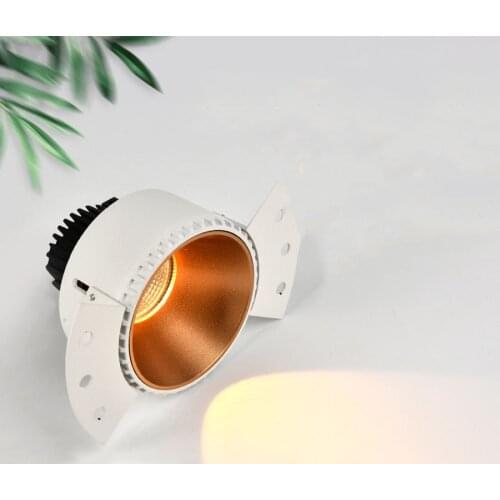 5/7/10W Modern Ceiling Downlight Recessed Anti Glare COB LED Spotlight Bedroom Living Room Background Indoor Lighting Decor