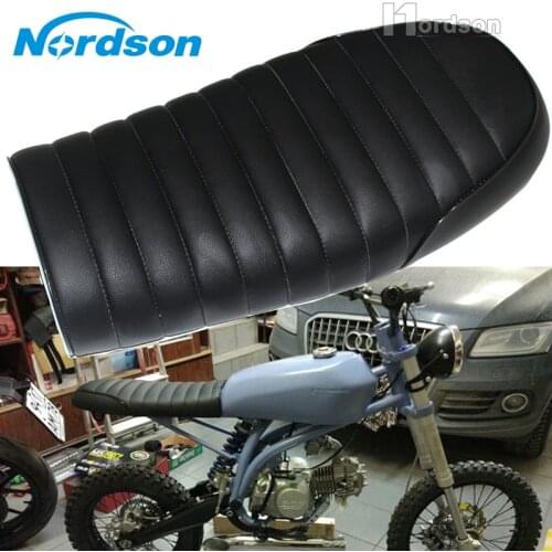 NEW Vintage Flat Brat Motorcycle Seat Cafe Racer Saddle GN CB100 CB200 CB350 CB400SS 500 750 SR400 SR500 Motorcycle Retro Seat