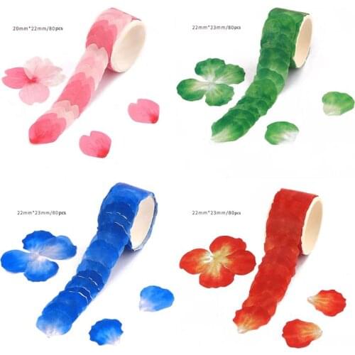 Cherry Blossom Washi Tape Petal Stickers Resin Jewelry Scrapbooking DIY Crafts