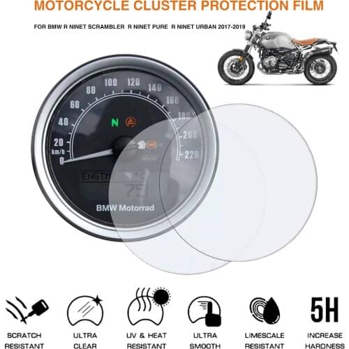 For BMW R Nine T Scrambler R Nine T Pure R Nine T Urban 2017-2019 Motorcycle Cluster Scratch Protection Film Screen Protector