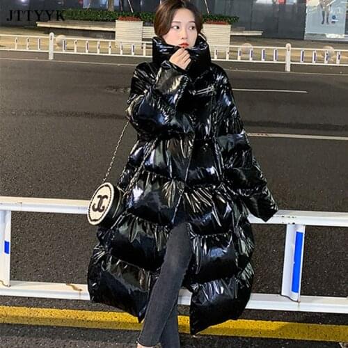 Women Winter Jacket Thicken Warm Loose Casual Cotton Padded Coat women Fashion Hip Hop Streetwear Hooded Parkas Jacket Overcoat