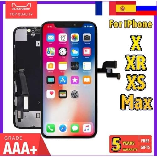 LCD Screen For iPhone X XS OLED For iPhone XR XS Max 11 Pro TFT Display Replacement With 3D Touch Digitizer Assembly True Tone