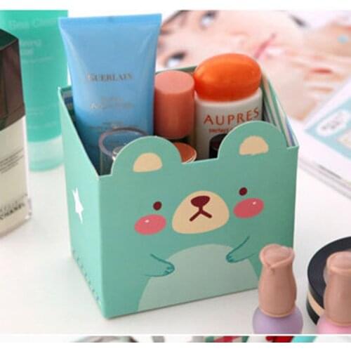 1pcs Japan and South Korea DIY Stationery Cute animal remote control file desktop paper storage box Office supplies pen holder