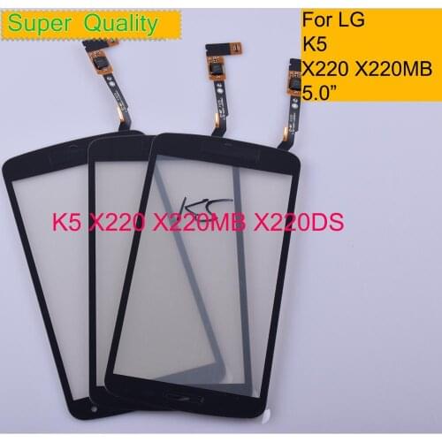 10Pcs/lot K5 For LG K5 X220 X220MB X220DS Touch Screen Touch Panel Sensor Digitizer Front Glass Outer Lens Touchscreen NO LCD