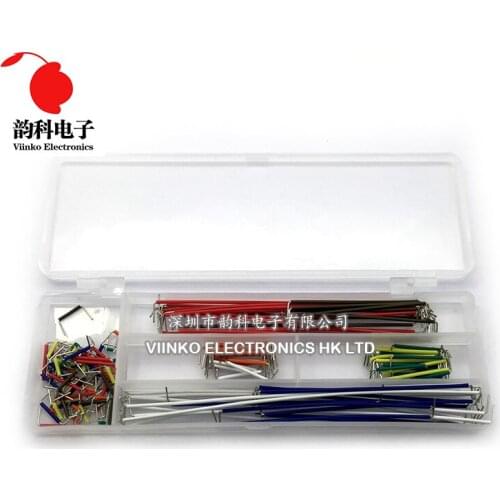 140 pcs U Shape Shield Solderless Breadboard Jumper Cable Wire Kit for Arduino DIY