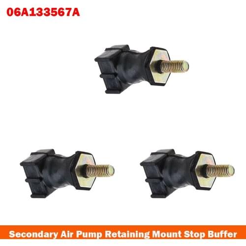 3Pcs Secondary Air Pump Rubber Mount For VW Beetle Golf for Jetta Passat Touareg A4 Seat 1999-2006 06A133567A Car Accessories