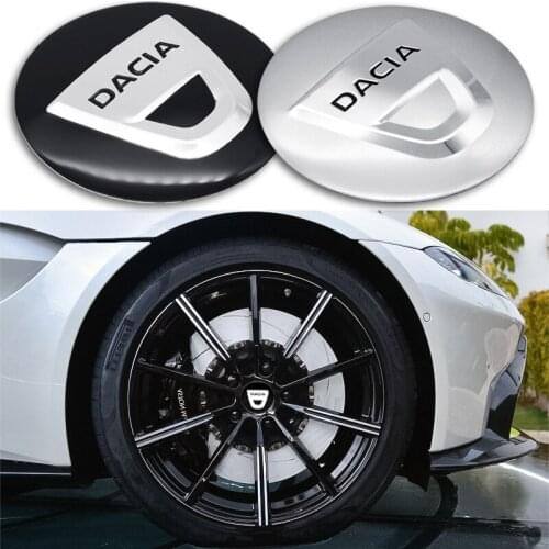 4pcs 56mm Hub Cover Sticker Decals Car-stying For Dacia Duster Logan Sandero Lodgy MCV Stepway Auto Decoration Accessories