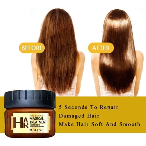 60ml Hair Treatment Mask - Repairs Damage Restore Soft Hair For All Hair Types Keratin Hair & Scalp Treatment