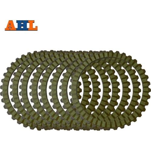 AHL Motorcycle 8 Pieces Clutch Friction Plate For Harley XL883 XL1200 1200X48 SPORTSTER 1991-2011