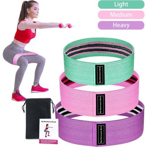 Circle Hip Resistance Bands Yoga Anti-slip Gym Fitness Rubber Band Leg Workout Exercises Braided Elastic Band Fitness Equipment