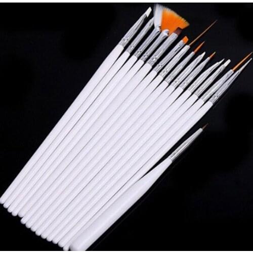 Hot 15 Pcs/Set Nail Art UV Gel Design Dotting Painting Pen Brush Manicure DIY Tool