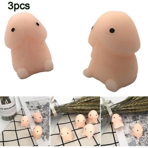 3Pcs Slow Rising Stress Relief Toys Slow Rebound PU Relax Pressure Toys Interesting Gifts JAN88