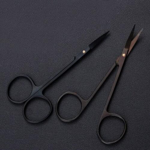 Imported fine scissors ophthalmology scissors for eye scissors, porcelain scissors, stitches, straight and bend, beauty and plas