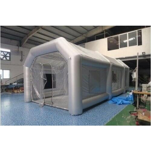 10m*5m*4m spray booth inflatable cube tent car spray paint booth with spray booth carbon filter for car painting folding room