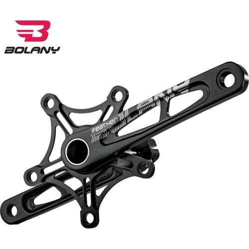 BOLANY Aluminum Alloy Bottom Bracket Crankset Folding Bicycle Crank Ceramic Bearing CNC Anodized Bike Parts 170mm 130BCD 5 Bolts