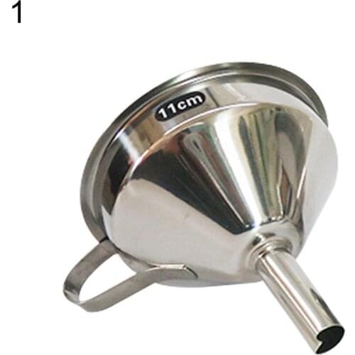 Stainless Steel Metal Wide Mouth Eco-Friendly Kitchen Funnel Easy To Clean Wine Water Filter Funnel funnels juice jam 11/13/15cm