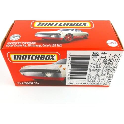 2021 Matchbox Cars 71 PORSCHE 914 1/64 Metal Diecast Collection Alloy Model Car Toys