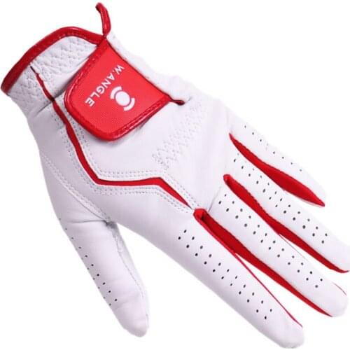 Men Golf Glove Left Hand Right Hand golf accessories Micro Soft Fiber Breathable Golf Gloves white Color Anti-slip batting glove