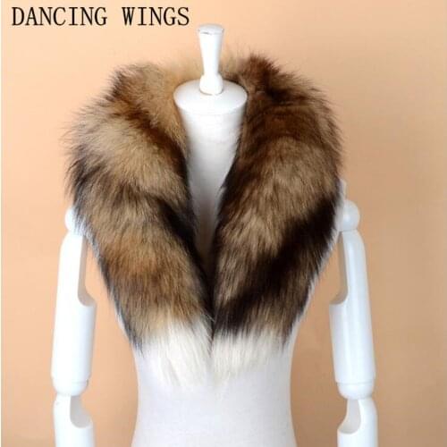 Men Women Genuine Fox Fur Scarf 100% Real Natural Fox Fur Collar Scarves Wraps Good Quality Fur Ring Muffler