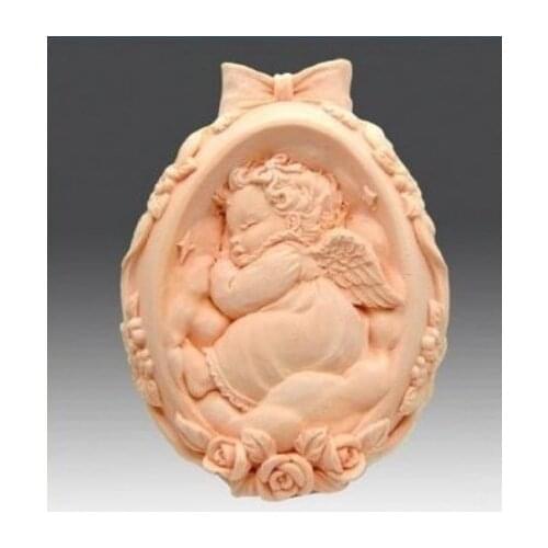 New 3D Rose Angel Craft Art Silicone Soap mold Craft Molds DIY Handmade soap molds