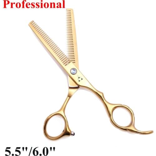 5.5 6 Inch Professional Hair Scissor Hair Thinning Scissors Hairdressing Scissors 440C Salon Style Barber Tool Hairdresser 2001