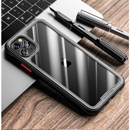 Luxury Shockproof Hybrid Defend Case for iPhone X XR XS MAX 6 6S 7 8 Plus Cover Soft Acrylic Case for iPhone 11 Pro Max SE2 Bags