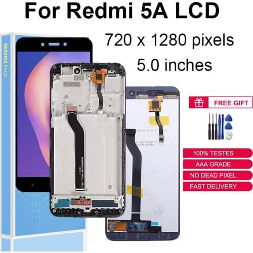 5.0" For Xiaomi Redmi 5A LCD Touch Screen Display Digitizer Assembly Redplacement Parts For Redmi 5A LCD With Frame