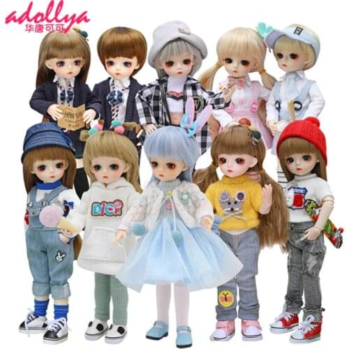 Adollya BJD Doll 1/6 Ball Joint Body 30cm Dolls For Girls Makeup Kawaii DIY Including Clothes Shoes Full Set Toys For Girls Doll