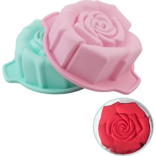 Silicone mold Baking Tools Cake Molds Large Rose Birthday Cake Celebration Party Cocktail Party 3D DIY Tools