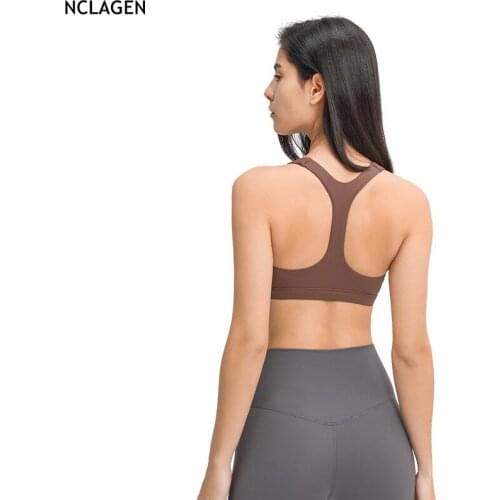 NCLAGEN Sports Bras Push-up High Support Impact Crop Top Women Sexy Elastic Breathable Workout Y-Back Running Gym Underwear