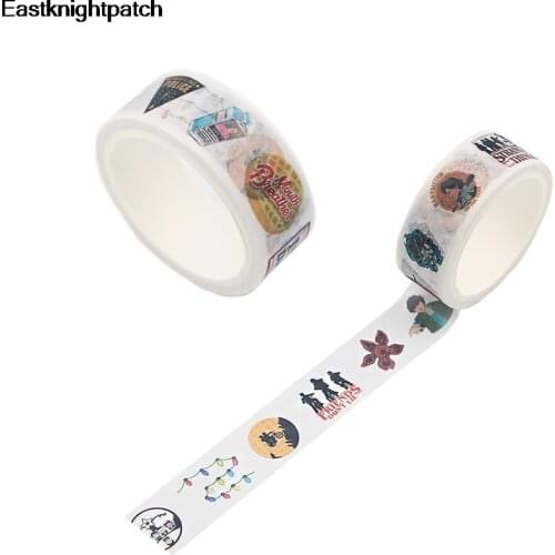 Stranger things DIY Scrapbooking album ribbon decoration washi Paper Masking Tapes Printed Pattern sticker school supplies E0788