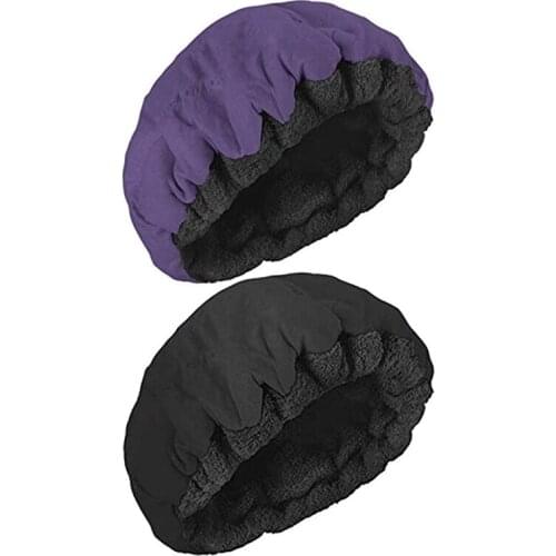 Deep Conditioning Heat Steam Cap Microwavable Micro-Hair Cap Hair Thermal Treatment Cap for Styling Tools