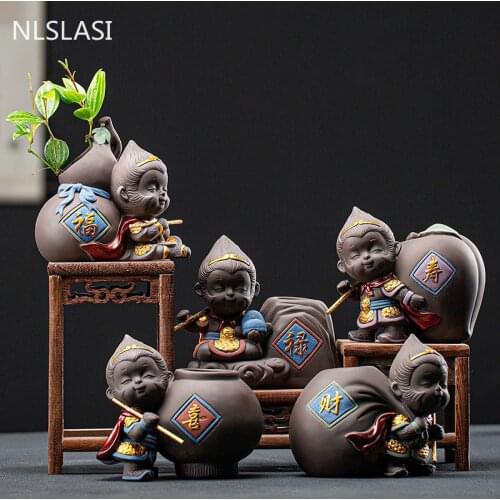 Buddha statue figurine decoration monk tea pet car accessories bonsai garden house decoration tathagata India Yoga Mandala