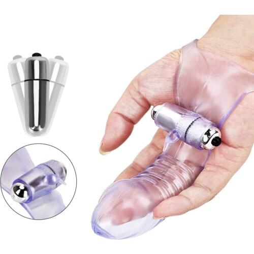 Finger Sleeve Vibrator Clit Stimulate G Spot Massage Sex Toys For Women Couples Lesbian Orgasm Female Masturbator Adult Games