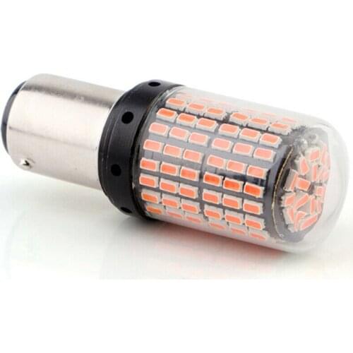 1Pc 1157 LED Red Canbus 3014 144-SMD Car Turn Signal Brake Light No Flash